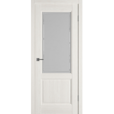 Дверь межкомнатная ВФД Элегант 2 Дуб арктический, стекло белое Кристал